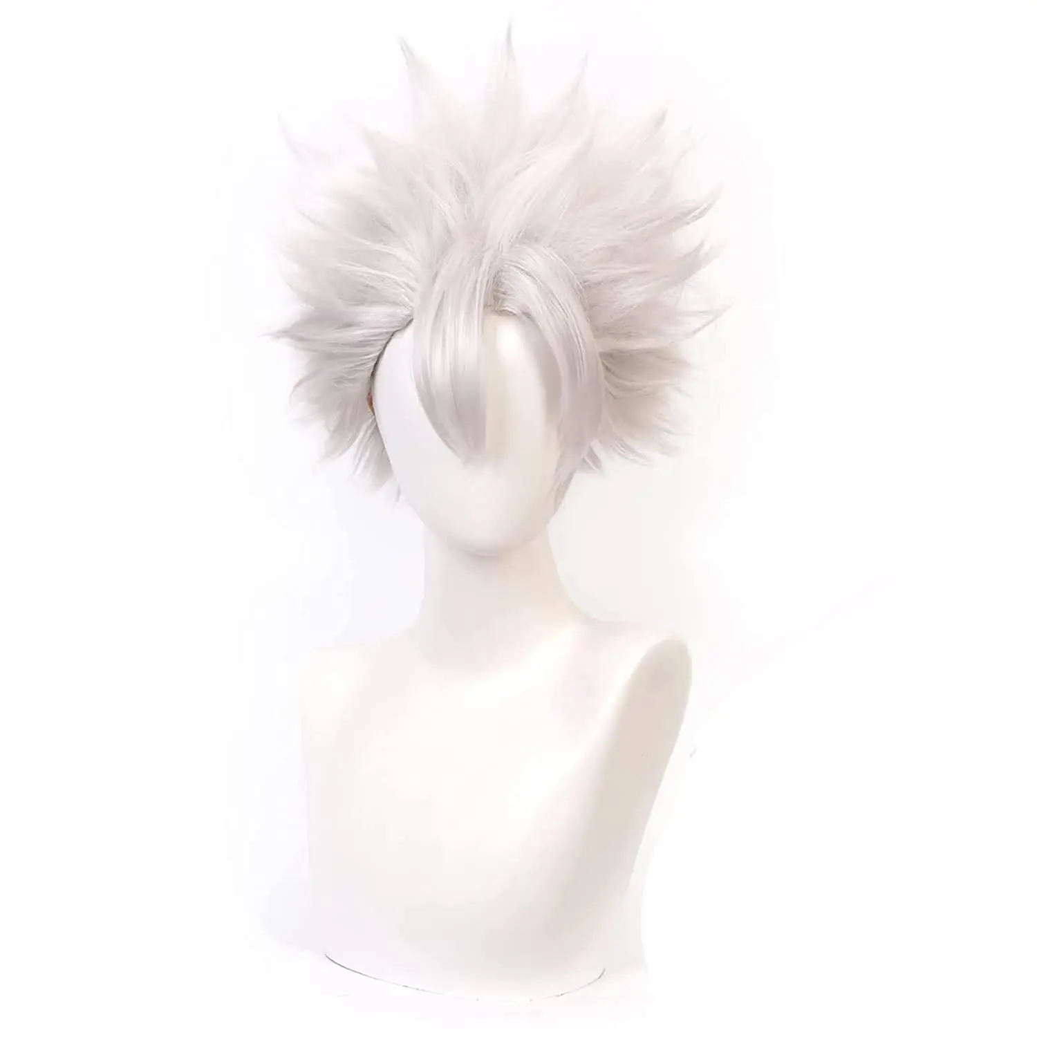 Cosplay Wigs Silver grey short hair Anime Unisex wig Halloween,Christmas,carnival,Costume Party with Wig Cap