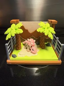 3d printed "Jurassic Park" mini display piece