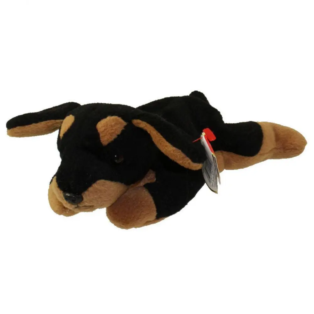 TY Beanie Baby - DOBY the Doberman Dog (8 inch) (1996) - MWMTs