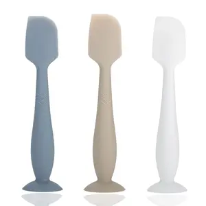 Seeway Baby Diaper Cream Spatula 3 Pack Silicone Utensils Set for Newborns Aquaphor Desitin Applicator Play Food Tableware