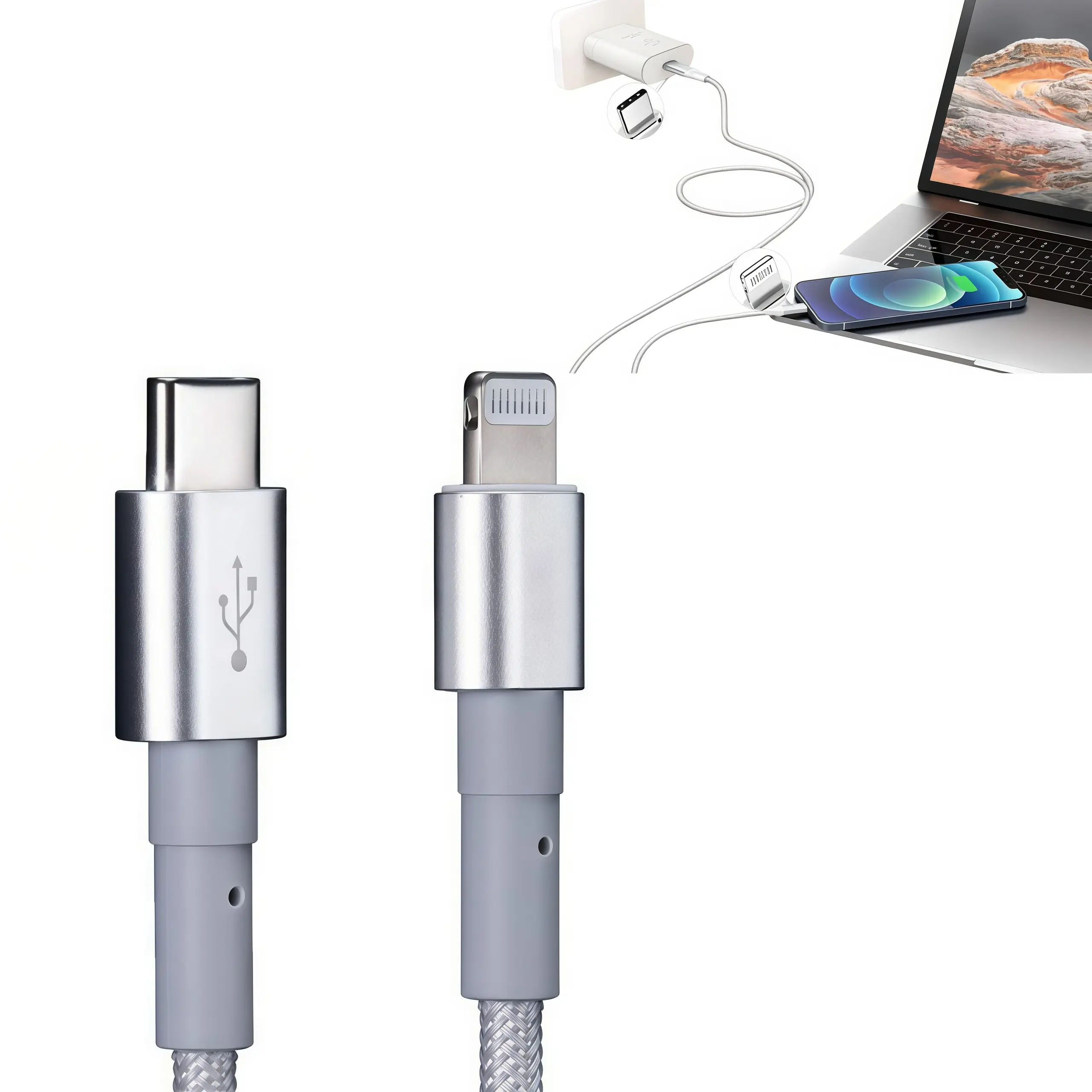 Sliver（USB-C to Lightning cable）