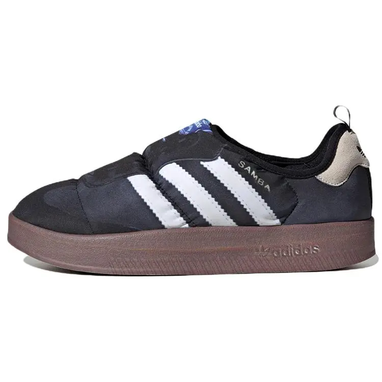 Puffylette HP6700 Unisex Casual Padded Slip-On Slipper-Style Shoes with Contrast Stripe Detail, Men's Casual Trainer Sneaker