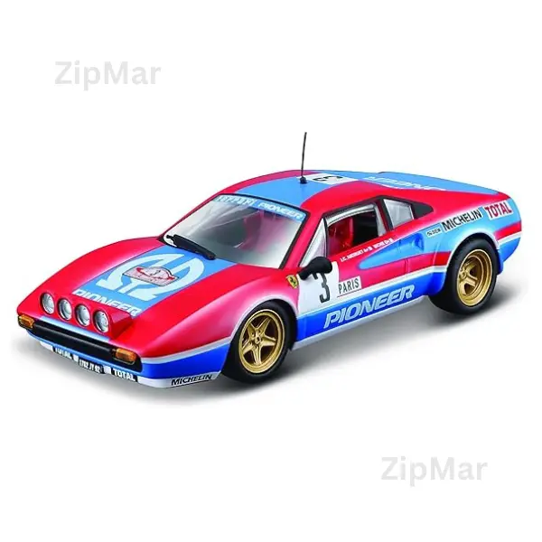 Bburago Ferrari Racing 308 GTB (1982) Super Car - 1:43 Scale - Incredibly Detailed Die-Cast Replica Collectible Model