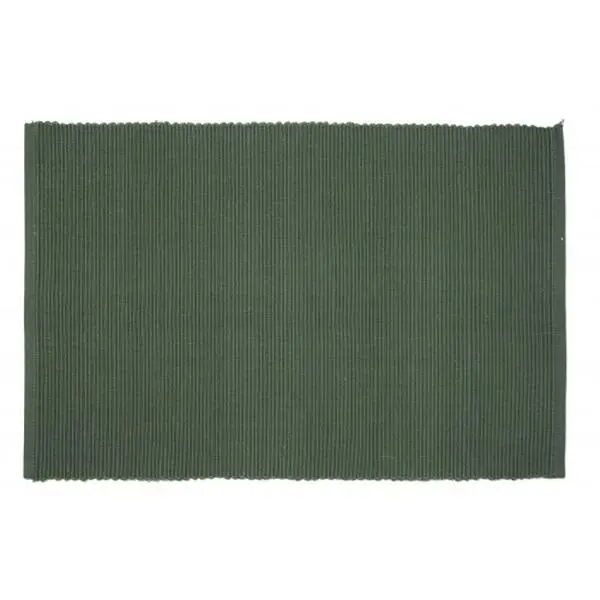 Mr. MJs Trading AG-01331S-4 19 in. Ribbed Placemats, Henna Moss - Set of 4