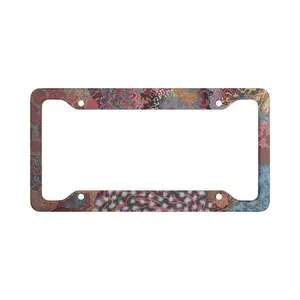 Abstract License Plate Frame | Cute Car Decor | Car Accessories for Women | Flowery Absract | Aesthetic Car Gift.