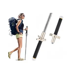 Telescopic Aluminum Trekking Poles Outdoor hiking tools, multifunctional trekking poles, durable and retractable  Heavy-Duty & Wear-Resistant, Perfect forHiking & Camping Telescopic Aluminum