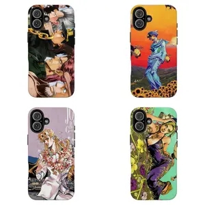J0J0 Character Art Phone Cover ,for iPhone 16 15 14 13 12 11 17Pro Max,for Samsung S25 S24 S23 S22 Ultra,Gifts For Fans, Phone Accessories