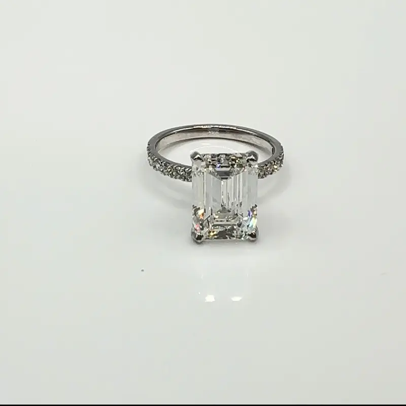 3.04 Carat Emerald Cut Lab-Grown Diamond