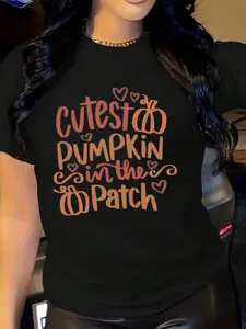 100% pure cotton Cutest Pumpkin In The Patch Shirt, Thanksgiving Gift T-Shirt, Cute Thanksgiving Pumpkin Shirt, Thanksgiving  Tee, Pumpkin Spice Shirt printed t-shirts for women