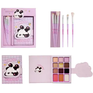 Paleta de Sombras de Ojos Bamboo con Brochas Kevin & Coco - Venta al por Mayor 6 Unidades (KC1482)
