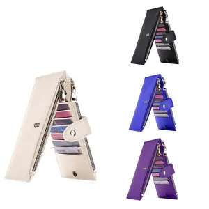 Womens RFID Blocking Wallet - Chic and Secure Card & Cash Holder in Beige