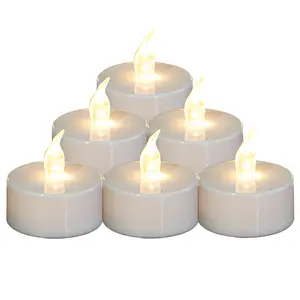 Battery Operated LED Tea Lights: 24PACK Flameless Votive Candles Lamp Realistic and Bright Flickering Holiday Gift Long Lasting 150Hours for Seasonal & Festival Celebration Warm White
