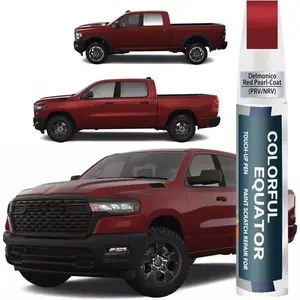 Delmonico Red Pearl-Coat(PRV/NRV) Touch Up Paint Compatible with Dodge Ram, Car Paint Pen Scratch Repair Two-In-One Touch Up Paint, Premium Car Scratch Remover for Deep Scratches