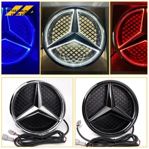 Applicable Mercedes-Benz Modified Illuminated LED Grille Emblem A B C E-Class GLC ML Solid Lighted Original Car Emblem