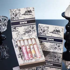 5pcs/box Neutral Scent Perfume Set, Alcohol-Free Fresh Fragrance Spray, Long-Lasting Light Scent for Body and Hair, Outdoor Use