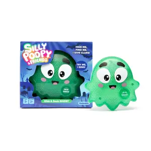 Silly Poopy & Friends Hide & Seek Ghost by Relatable – Light-Up Singing Toy, Toddler-Friendly Hide & Seek Game, Interactive Toy for 3 Year Olds and Up
