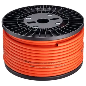 VEVOR Air Hose, 1/2x 50FT Hybrid Air Compressor Hose, 300 PSI Kink-Resistant Pneumatic Hoses with 1/2-inch Solid MNPT Bras Fittings, Three-Layer Construction, All-Weather FlexibilityVEVOR Super Brand Day