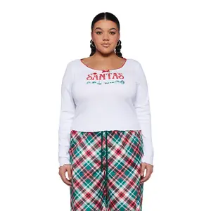 Plus Clause A Scene Long Sleeve Top