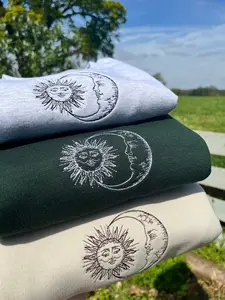 Celestial Sun and Moon Sweatshirt, Unisex T-shirt Sweatshirt Hoodie