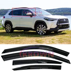 FOR 2022+ TOYOTA COROLLA CROSS JDM MUGEN STYLE WINDOW VISOR RAIN GUARD VENT DEFLECTOR