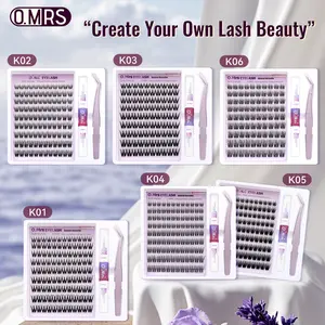 OMRS Lash Extension Kit: 6 Styles (K01-K06) | DIY Clusters with 360° Bond & Seal | Waterproof & Long-Lasting DIY Beauty