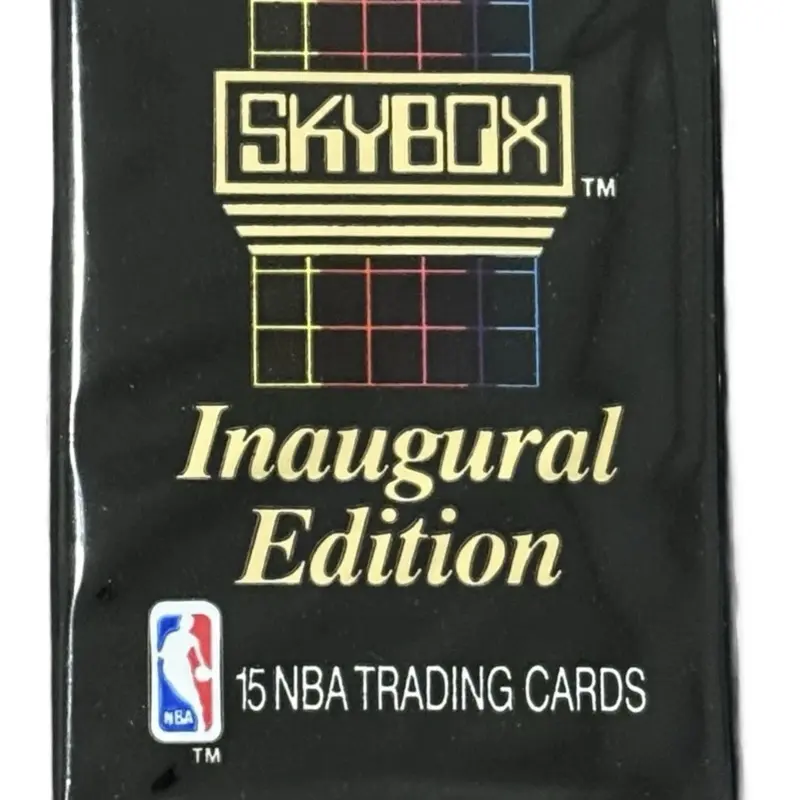 Skybox 1990-1991 Inaugural Edition Single Pack 15 Cards per Pack NBA Trading Cards for Collectors