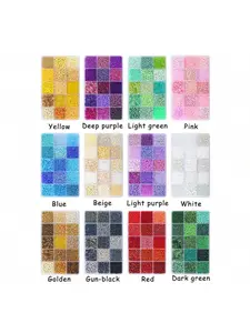 Mixed Color Glass Beads, Colorful Beads for DIY Beading Making Bracelet Necklace Earrings, Fashion Accessories for Women & Girls