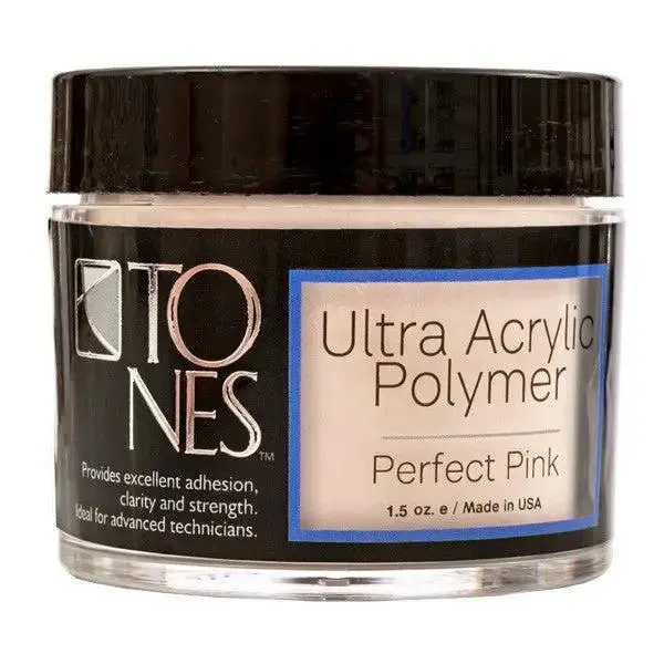 Tones Pro Acrylic Powder “Sparkling Perfect Pink” – Ultra-Pigmented Glitter, Insta-Worthy Shine, Pro Nail Art & Sculpting Must-Have