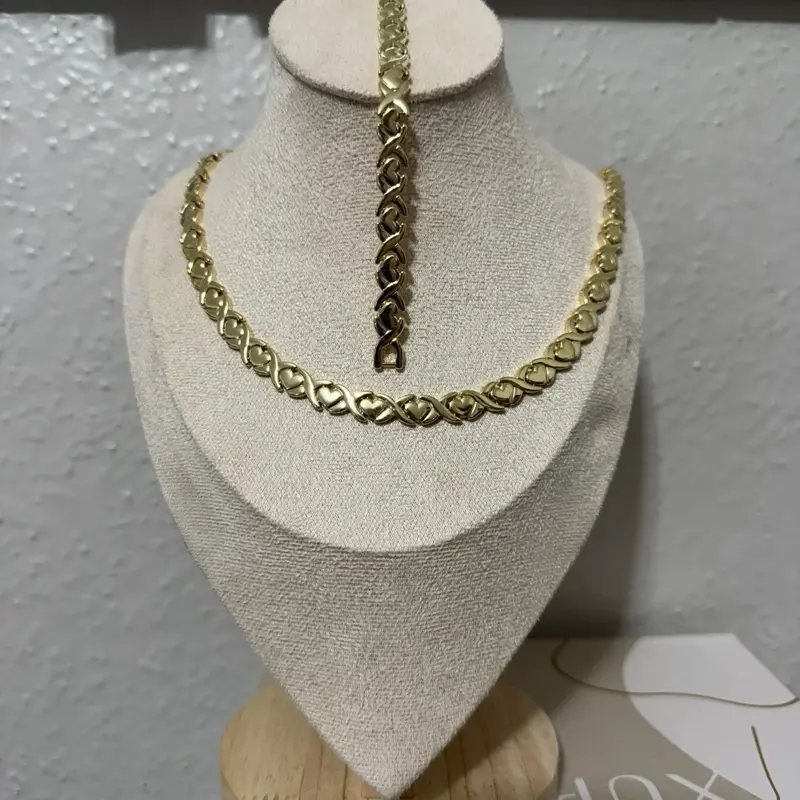 Set xoxo High quality laminated gold/ set xoxo de Alta calidad oro laminado