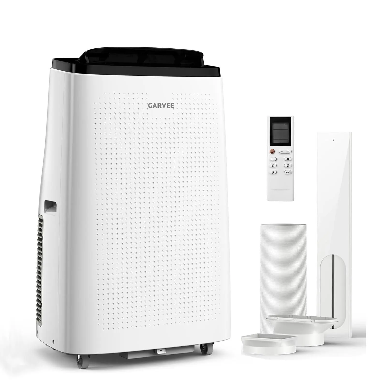 15000 BTU Wheeled Portable Air Conditioner - 3-in-1 Indoor AC Unit with Cooling, Dehumidifier, Adjustable Fan, 24-Hour Timer, Remote Control, Complete Window Kit, Wheeled Base, Hassle-Free Setup, 115V for Bedrooms, Studio Apartments Up to 850 Sq. Ft