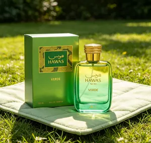 Hawas For Him Verde Eau de Parfum 100ML/3.38 fl oz, Fresh Vibrant Green Woody Fragrance for Men, Crisp Clean Masculine Scent, Long Lasting Daily Arabian Cologne, Premium Everyday Wear & Gifting Perfume