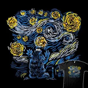 Cookie Monster Cookies Starry Night Chocolatey Night T-Shirt
