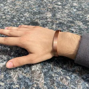 Copper Bracelet Arthritis Spiritual Unisex Mens Women's Bangle Jewlery
