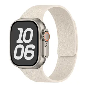 Adjustable Magnetic Silicone Band Compatible with Apple Watch Band 38mm 40mm 41mm 42mm 44mm 45mm 46mm 49mm Women Men, Soft Waterproof Sport Strap for iWatch Series 11 10 9 8 7 6 5 4 3 2 1 SE Ultra