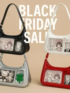 Japanese Anime Large Capacity Retro Crossbody Bag, Sweet Korean Style Cartoon Shoulder Bag, Women's Fashion Handbag