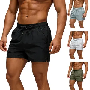 Men’s running shorts with a 5-inch inseam, zippered pockets, quick-dry fitness training shorts featuring a comfortable, durable design
