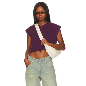 Free People Easy Street Vest in Potent Purple