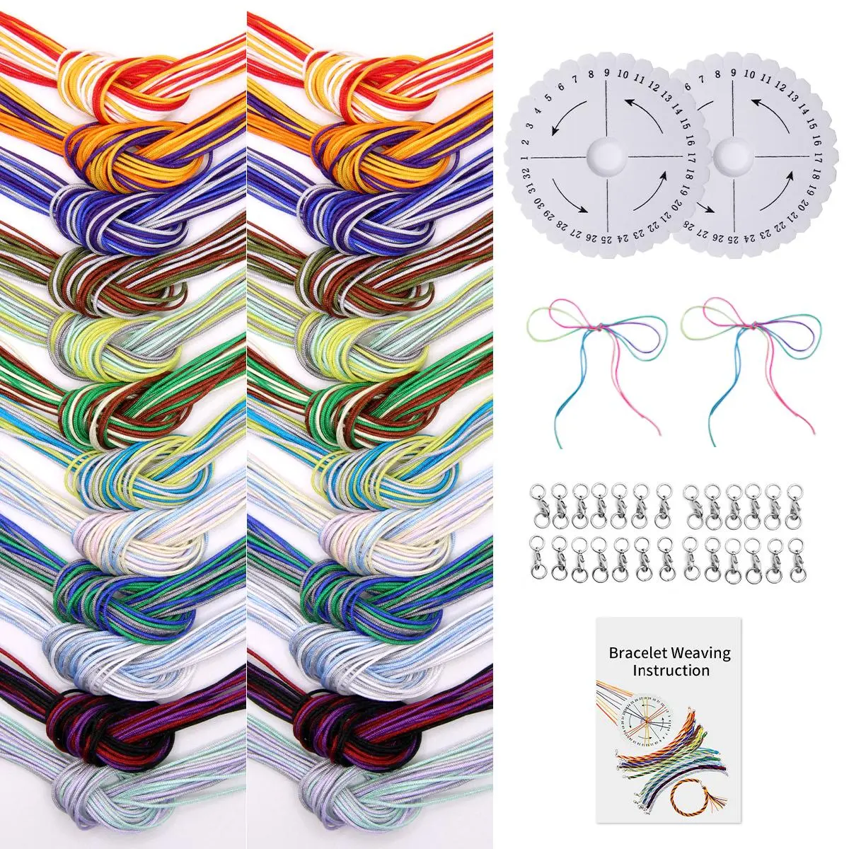 Bracelet Making Kit with Nylon String, DIY Crafts for Adults Beginners, Meaningful Gifts for Family Friends Teens friendship Diy With Charms Diy Kits
