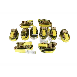 Standard 10 Pack 2" x 30' Ratchet Strap with Wire Hooks - 3333lb WLL