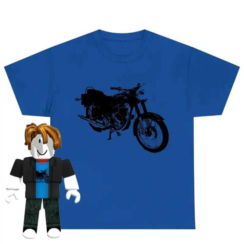 Kid Tshirt, Bacon hair motorcycle Shirt, Robloxian Certified Baller T-Shirt, Funny Shirt, Gift Shirt Menswear Unisex Cotton Tee Comfortable roblox