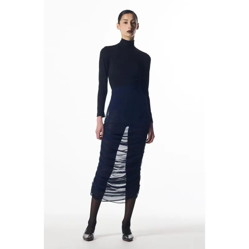 Mera | Silk Draped Skirt