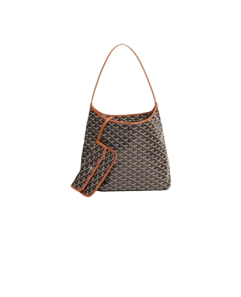 Pre-owned Goyard Bohème Hobo Brown Shoulder Bag