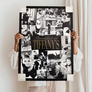 Tiffany's Breakfast at Tiffany's Iconic Movie Poster Wall Art Decor for Home and Office