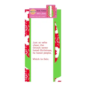CHRISTMAS Grinch Dish Towel