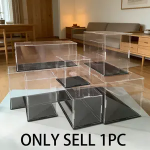 High Transparency Acrylic Display Box, Dust-Proof Moisture-Resistant Storage Cabinet, Large Capacity Model Organizer, Anime Collectible Case, Office Desk Organizer, Clear Storage Box, Dustproof Storage