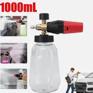 1/4" Snow Foam Washer Gun Car Wash Soap Lance Cannon Spray Pressure Jet Bottle
