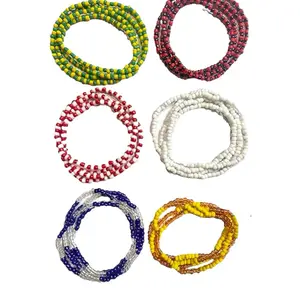 Juego de 6 collares de Santeria - Obatala, Shango, Elegua, Oshun, Yemaya, Orula Ifa Santeria - Seis collares de cuentas de Santeria Elekes - Collar de moda para mujer - Regalos de joyería