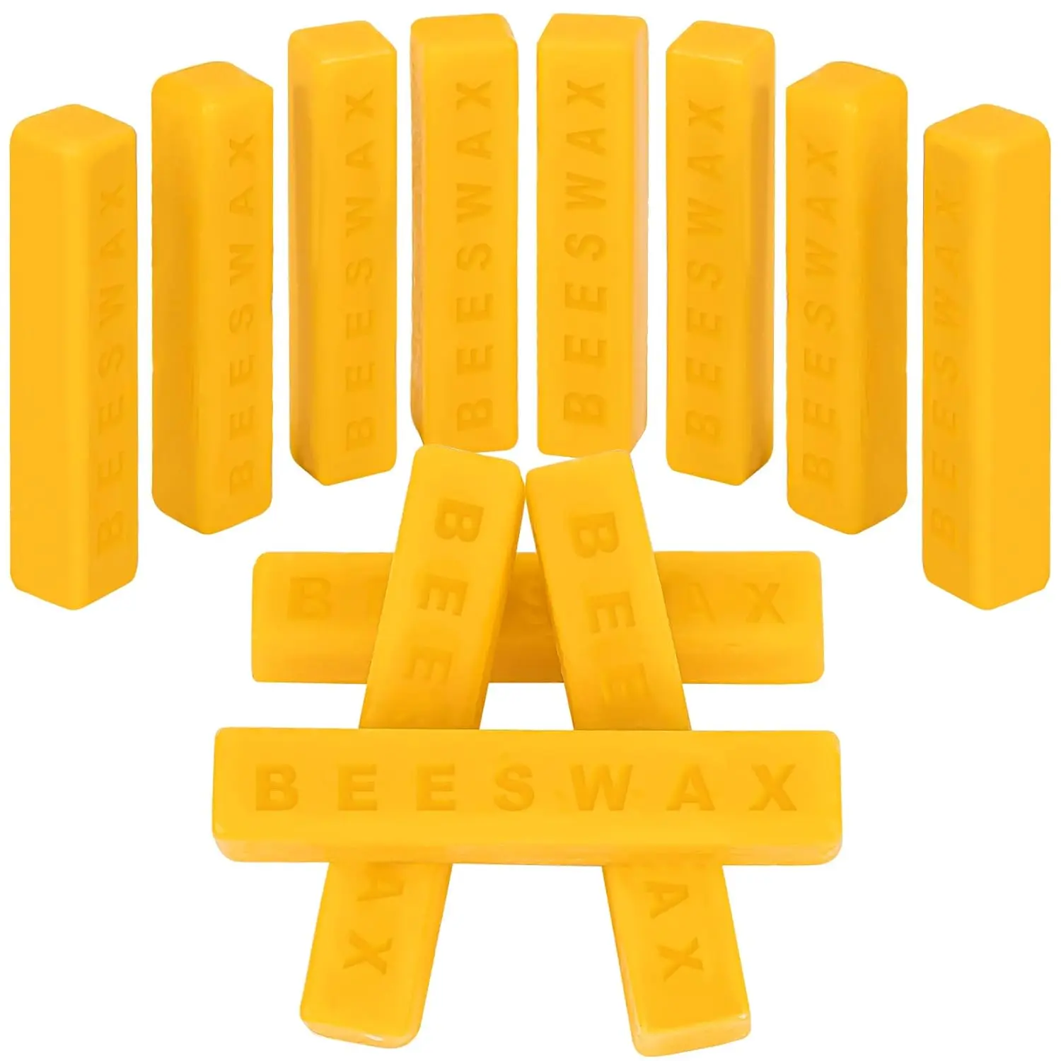 290g(10.23oz) Yellow Beeswax-Bar - 12 count Beeswax Block - Triple Filtered Wax Bar Candle Wax for Candles Making Skincare,Lip Balms,,DIY Projects,Soap