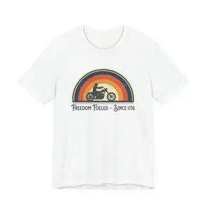 Freedom Fueled 1970s Biker - Women's T-Shirt | Bella+Canvas 3001