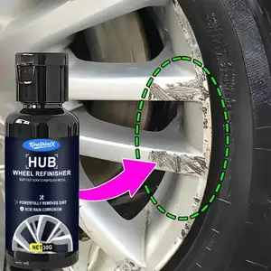 Car Wheel Scratch Repair Cream, 30g Rim Refinisher Polish for Curb Rash, Scuffs, Dirt & Dull Alloy Wheels, Easy DIY Auto Detailing Care